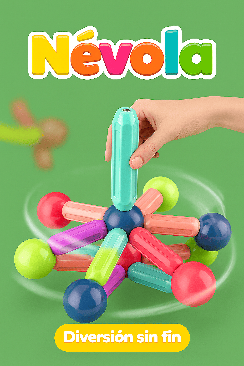 Névola™  - Bloques Magneticos 64 pzs